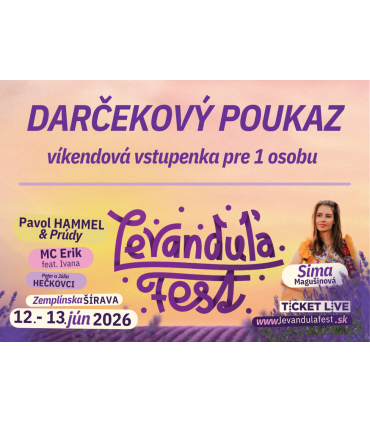 DARČEKOVÝ POUKAZ - VSTUPENKA